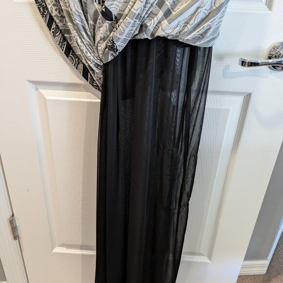 Cache Maxi Dress, Women's Large, Chevron Pattern, Adjustable Straps - Picture 10 of 12